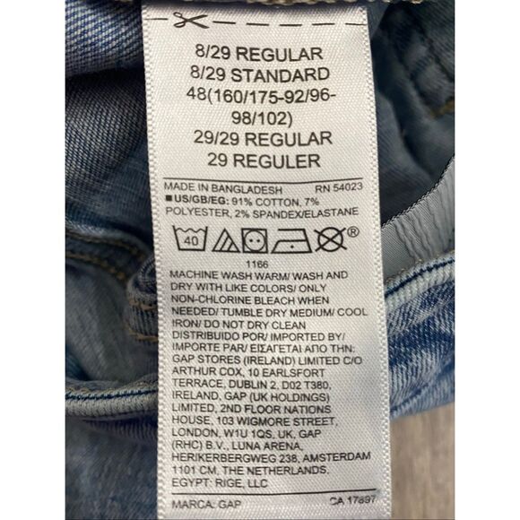 GAP Denim High Rise Legging Jeans Skinny Stretch Button Fly Women’s Sz 8/29R - Picture 4 of 6